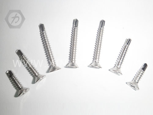 不锈钢平头十字钻尾螺...