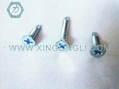 碳钢平头十字钻尾螺丝...