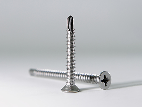 不锈钢平头十字钻尾螺...