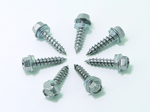 不锈钢六角华司尖尾螺...