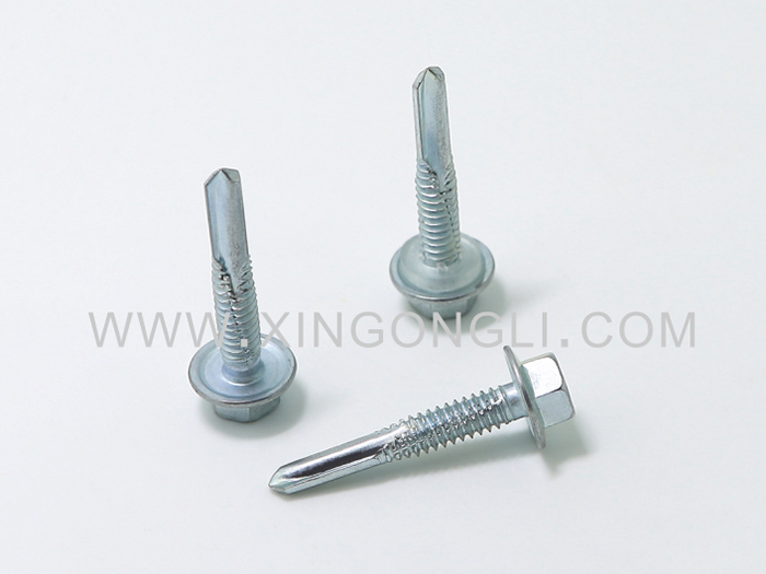 六角华司加长尾钻尾螺...